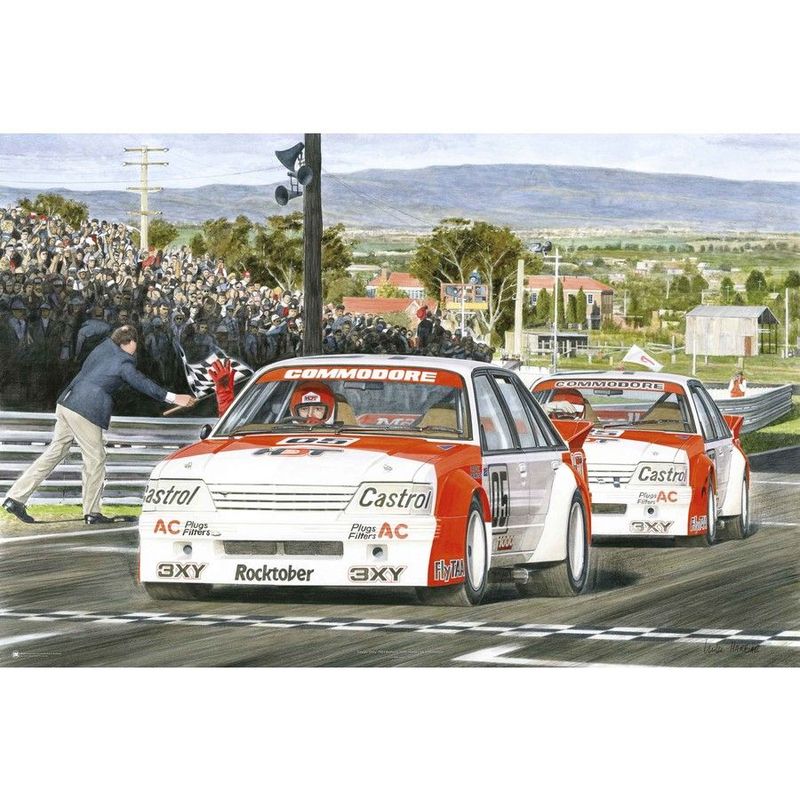 Holden VK Commodore Bathurst 1984 Framed Print by Mike Harbar