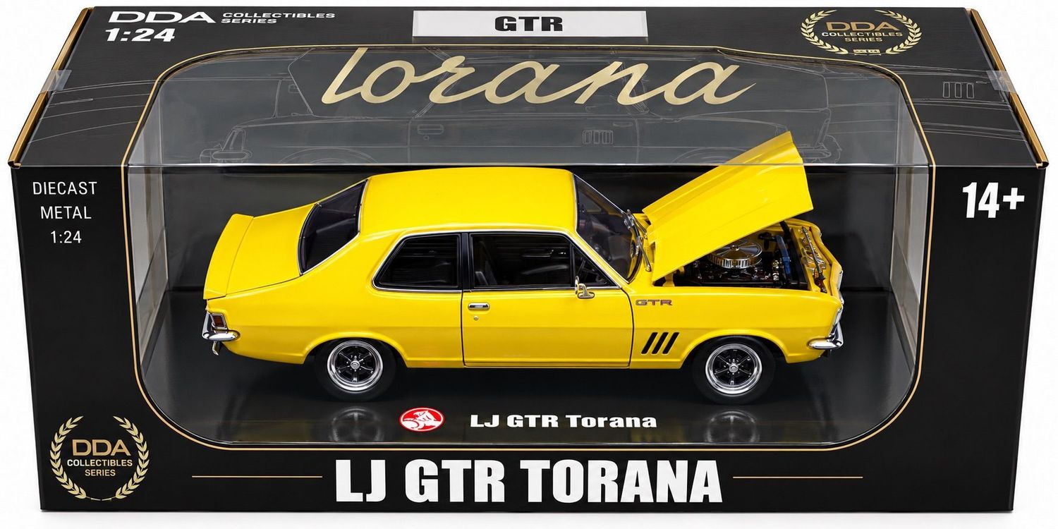 DDA625 1/24 Yellow Holden LJ GTR Torana DDA625 1/24 Yellow Holden LJ GTR Torana