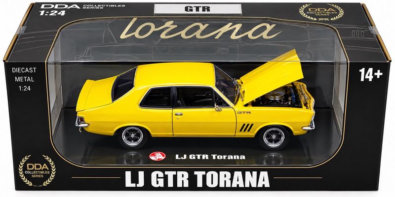 DDA625 1/24 Yellow Holden LJ GTR Torana