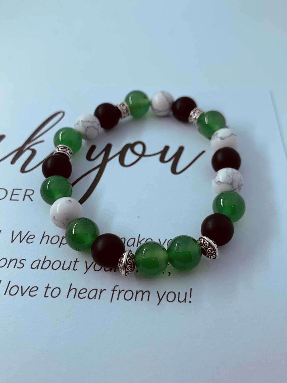 Celtic Green Energy Beaded Bracelet