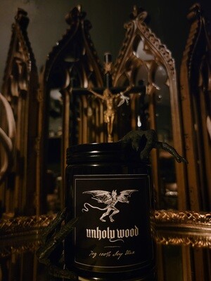 Unholy Wood Soy Wax candles
