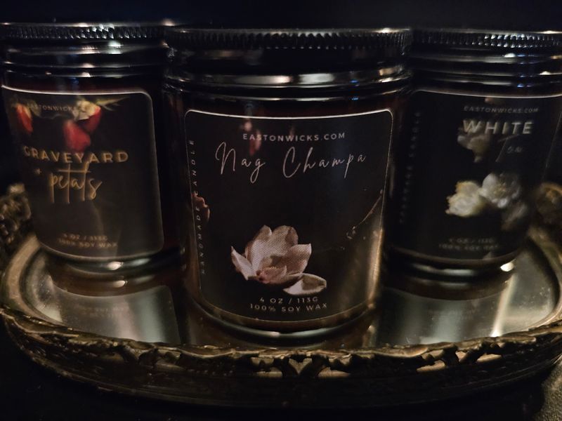 "Nag Champa" Amber Jar Soy Wax Candles