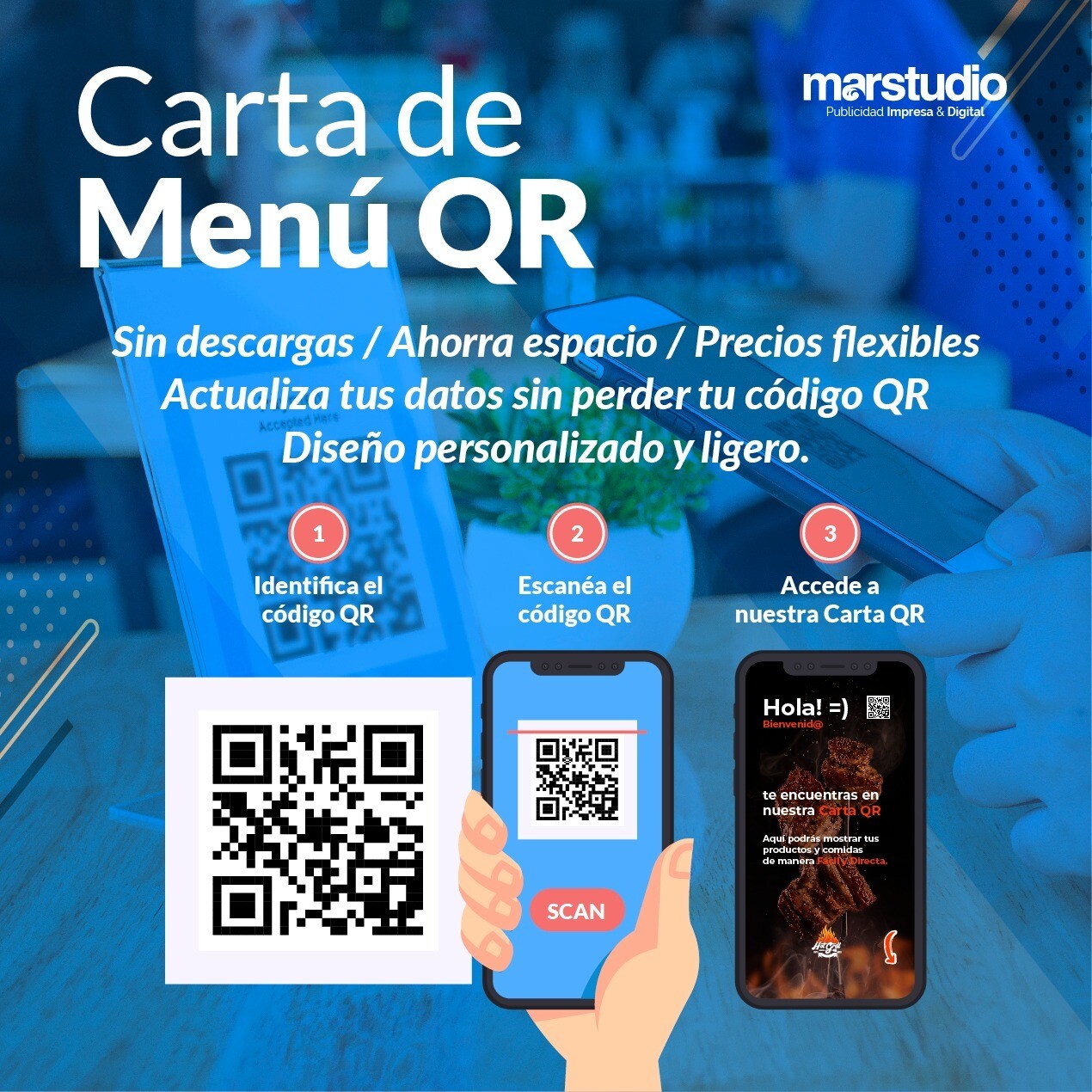 CARTA DIGITAL QR + LINK