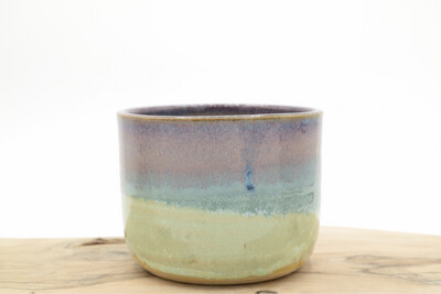 Handgemaakte cappuccino mok - Blauwe Bes Handgemaakte cappuccino mok - Blauwe Bes