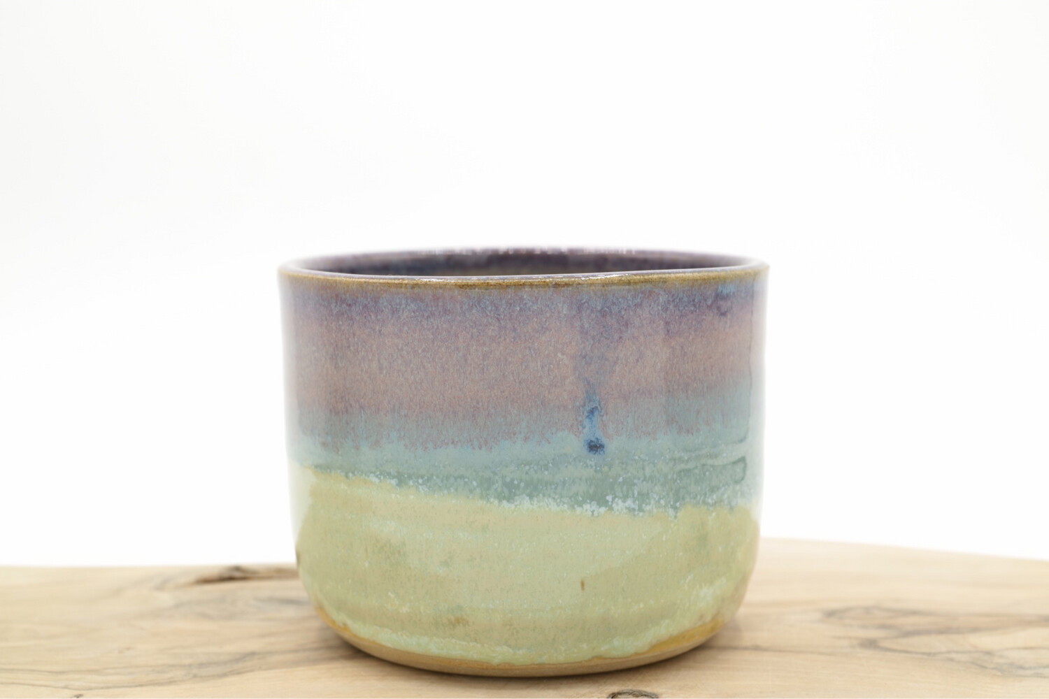Handgemaakte cappuccino mok - Blauwe Bes Handgemaakte cappuccino mok - Blauwe Bes