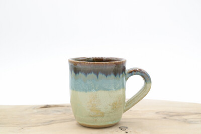 Handgemaakt keramieken espresso kopje - Water Blauw Handgemaakt keramieken espresso kopje - Water Blauw