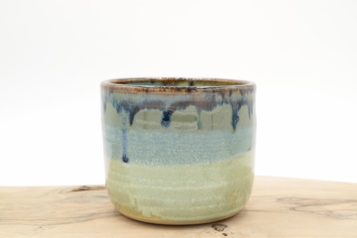 Handgemaakte cappuccino mok - Water Blauw Handgemaakte cappuccino mok - Water Blauw