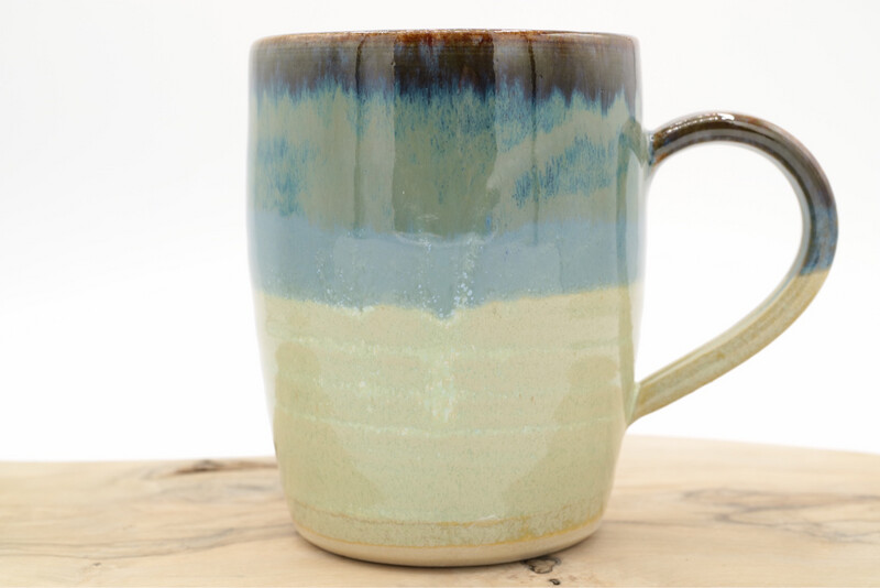 Keramieken mok handgemaakt  - Water Blauw