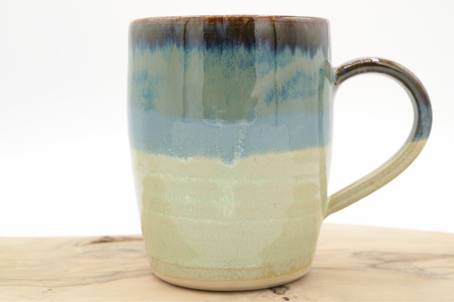 Keramieken mok handgemaakt - Water Blauw Keramieken mok handgemaakt - Water Blauw