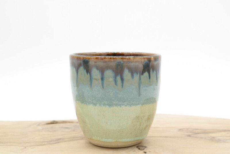 Handgemaakte stapelmok van keramiek - Water Blauw