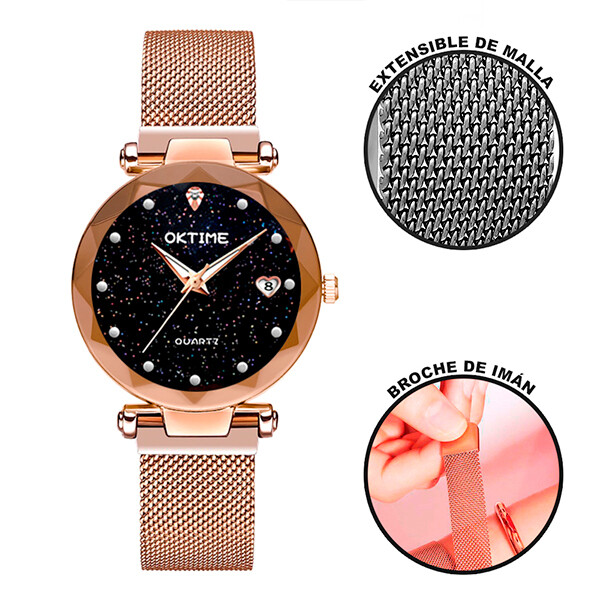 RELOJ OKTIME CANDY - DORADO