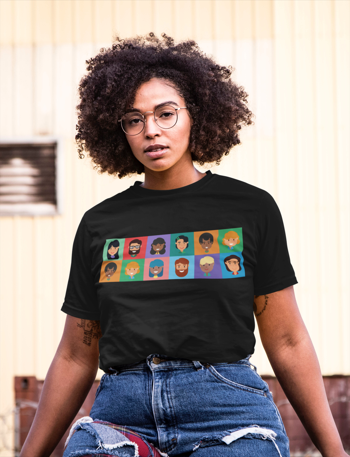 Diverse Characters Unisex Jersey Short Sleeve Tee