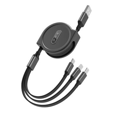 Cable Retraible 3 en 1 USB