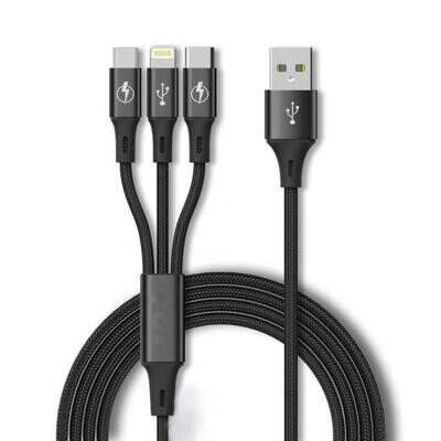 Cable Trenzado 3 en 1