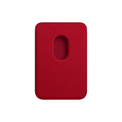 Leather Wallet with MagSafe Red