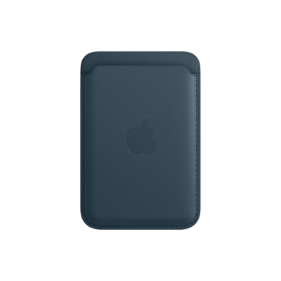 Leather Wallet with MagSafe Blue