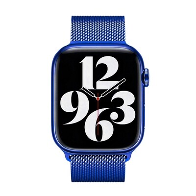 Pulsera Milanese Loop – Cobalt Blue (Apple Watch)