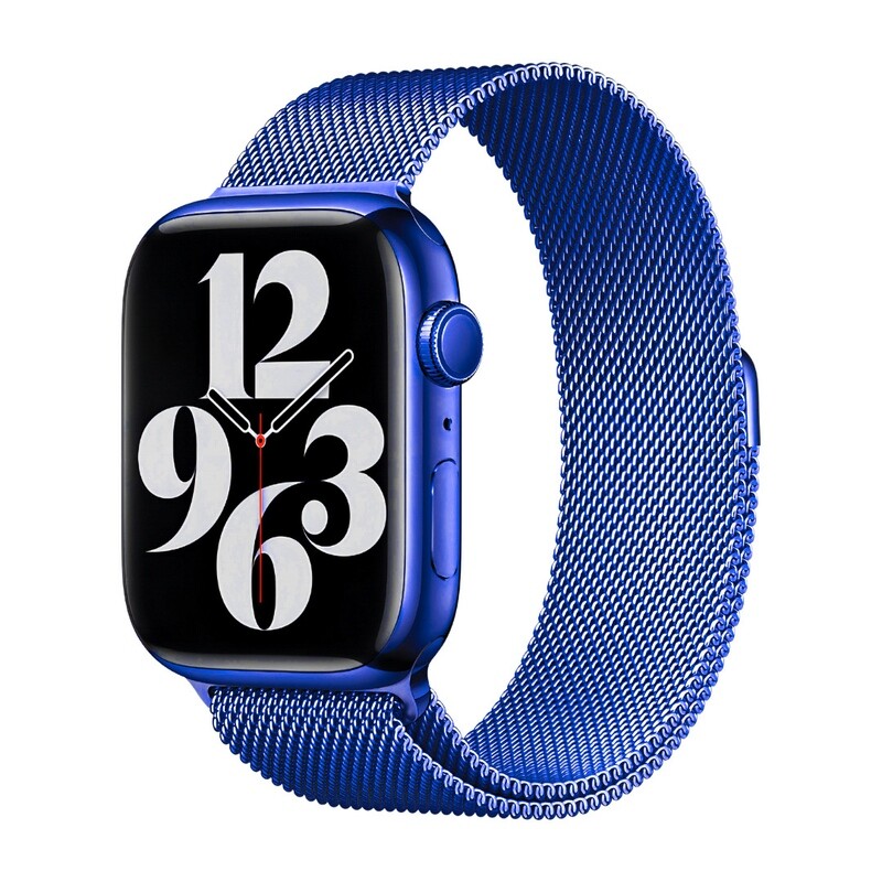 Pulsera Milanese Loop – Cobalt Blue (Apple Watch)