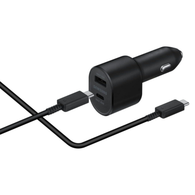 Cargador para Auto Dual USB-C 45 W + 15 W – Samsung Cargador para Auto Dual USB-C 45 W + 15 W – Samsung