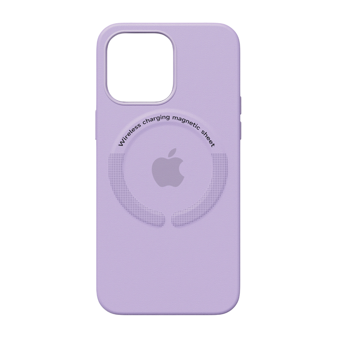Funda Leather MagSafe - Purple