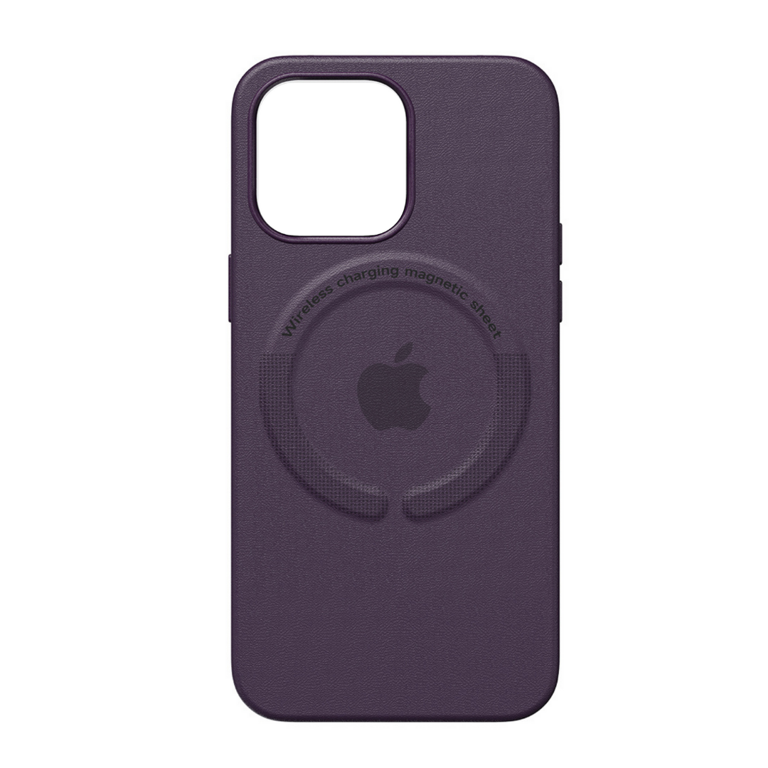 Funda Leather MagSafe - Elderberry