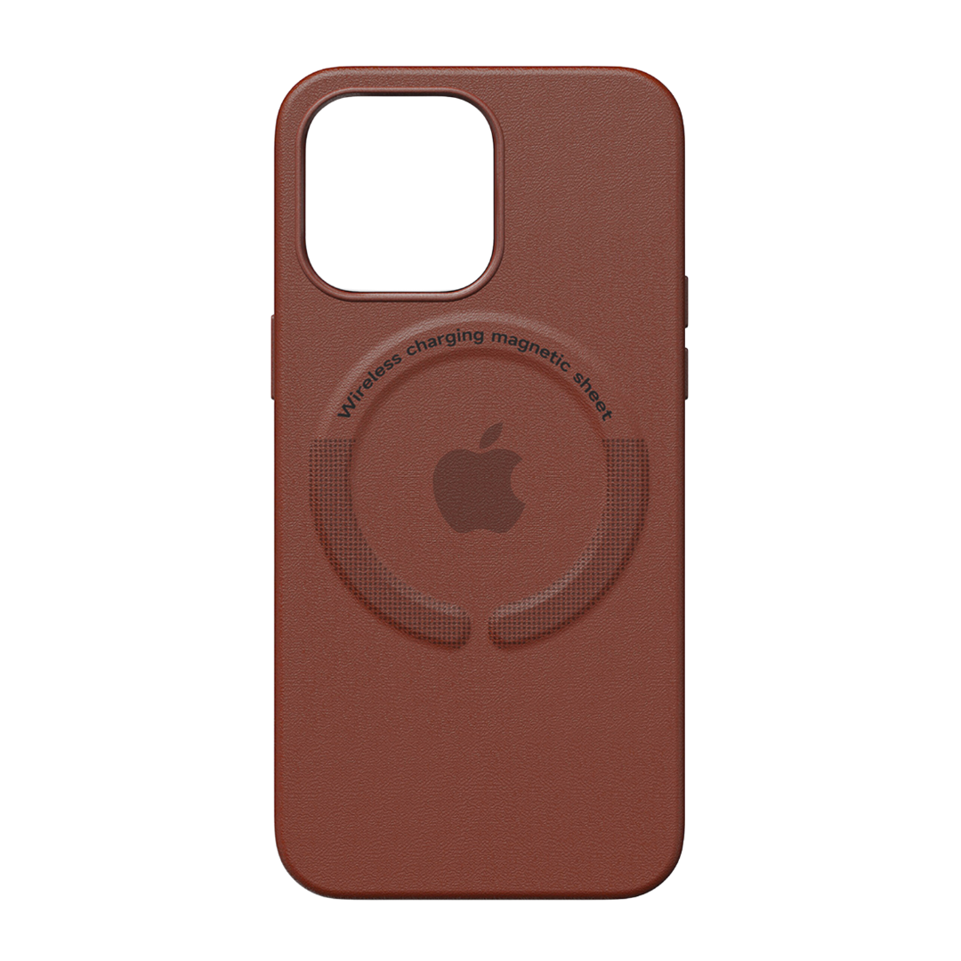 Funda Leather MagSafe - Umber