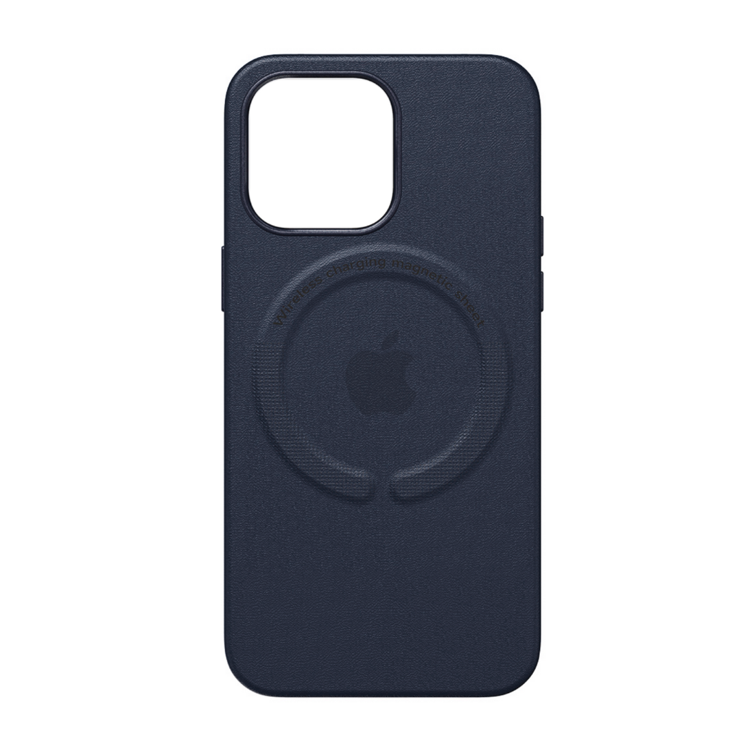 Funda Leather MagSafe - Midnight Blue