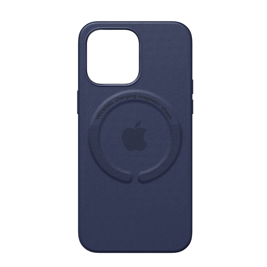 Funda Leather MagSafe - Abyss Blue