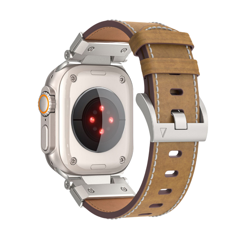 Correa Alpha Leather – Desert (Apple Watch)