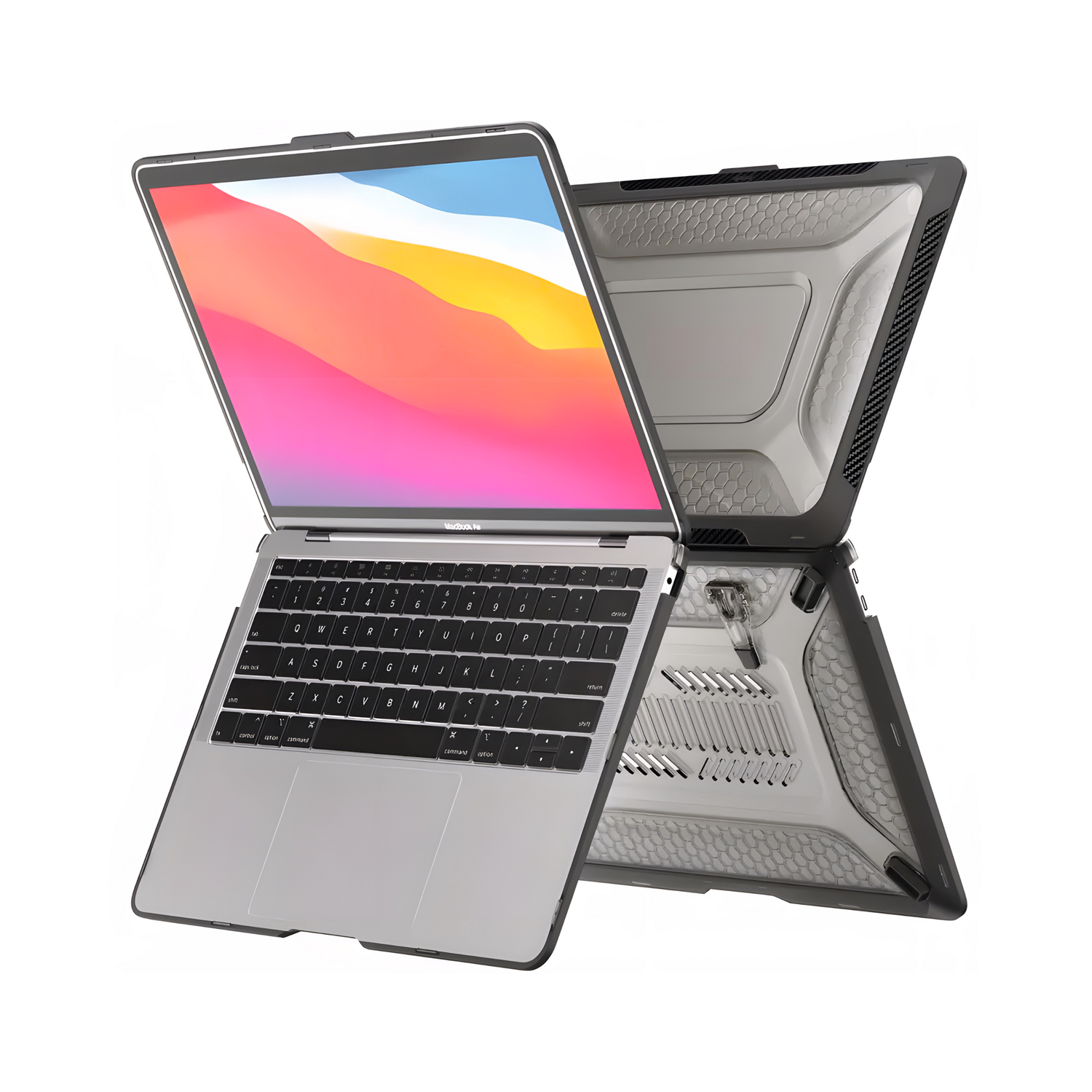 Hard Case Stand Para MacBook Air 13&quot; (M1)  - Black