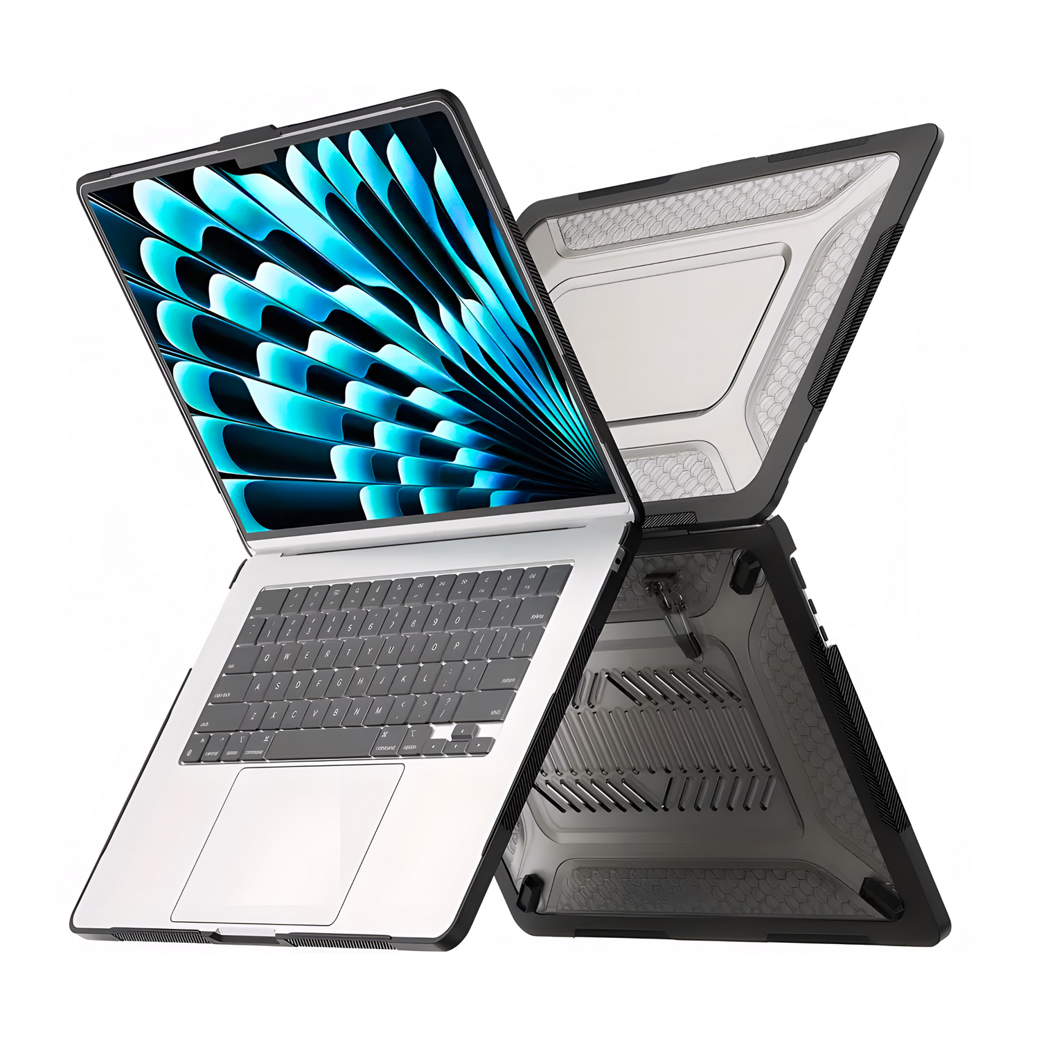 Hard Case Stand Para MacBook Air 15&quot; - Black