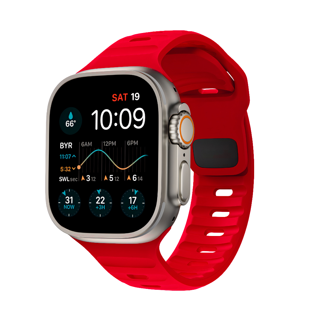 Correa Monark Sport Band Red para Apple Watch