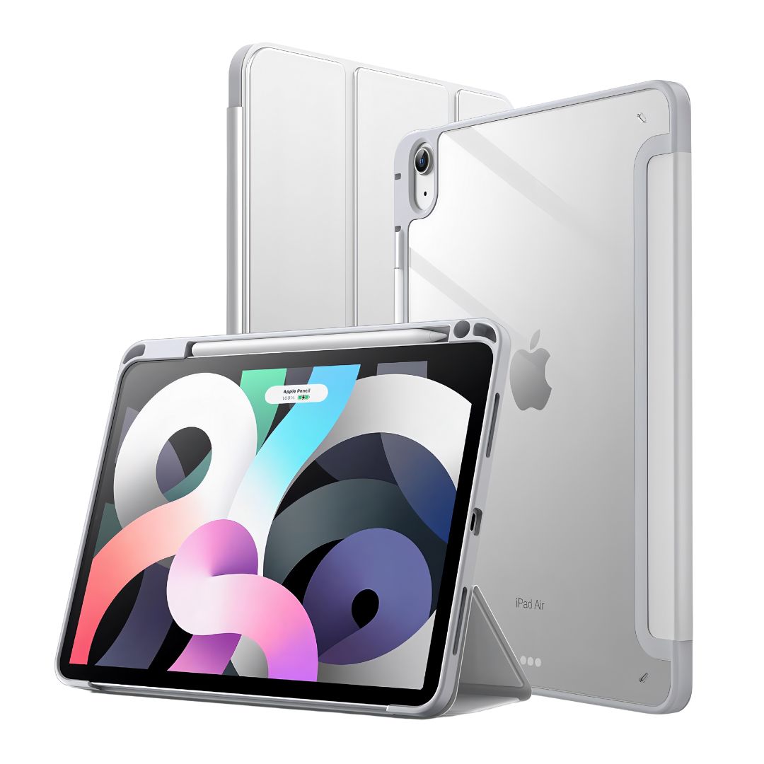 Safecase Clear Folio White para iPad - Finite