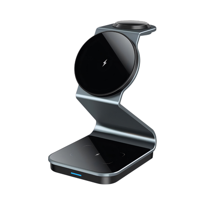 Magnetic 3 in1 Charging Hub - Blue Gray