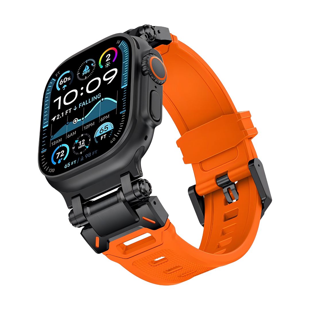 Ultra Rugged Strap Kades - Orange Lugs Black