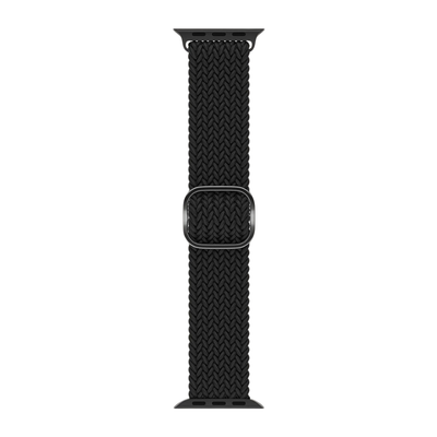 Braided Solo Loop Band - Obsidian Black