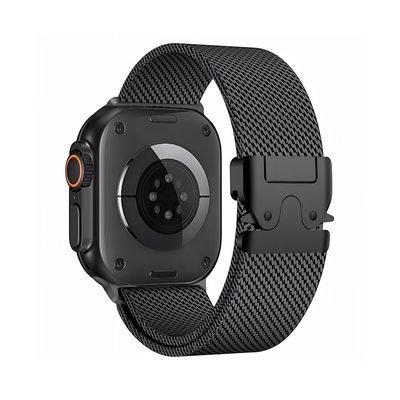 Brazalete Milanese Mesh – Black Titanium (Apple Watch)