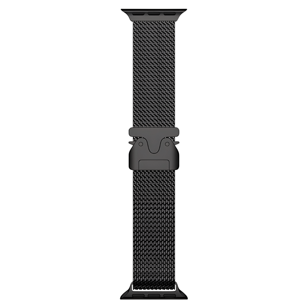 Milanese Mesh Loop Bracelet - Black Titanium