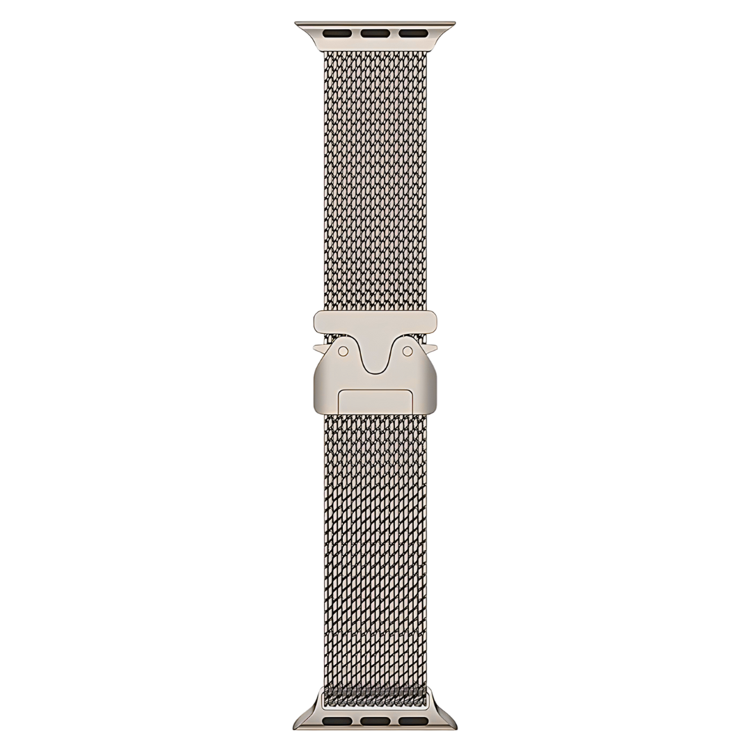 Milanese Mesh Loop Bracelet - Natural Titanium
