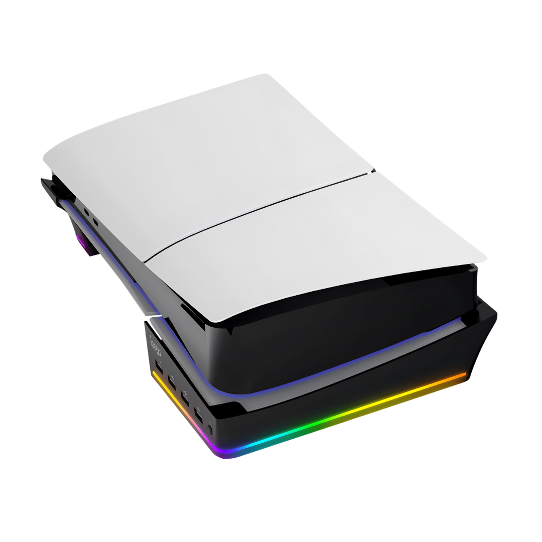 Soporte Negro Horizontal RGB Para Consola PS5 - IPEGA