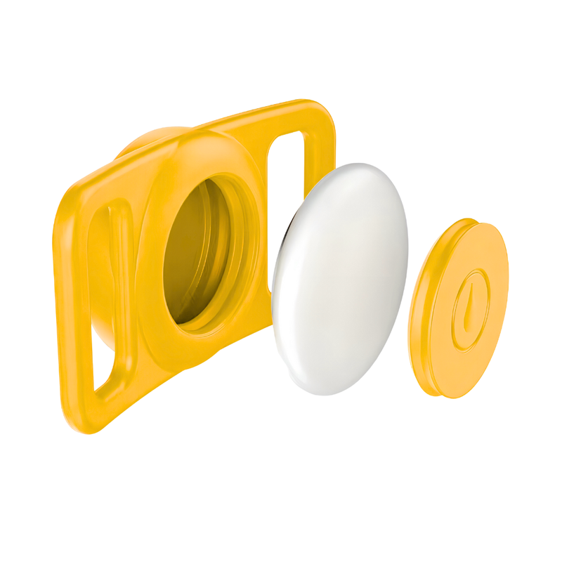 Soporte Para Collar de Mascota Compatible con Airtag - Yellow
