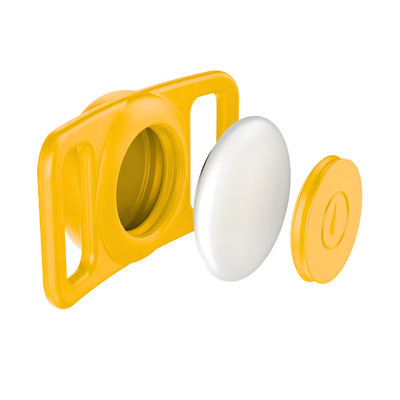 Soporte Para Collar de Mascota Compatible con Airtag - Yellow