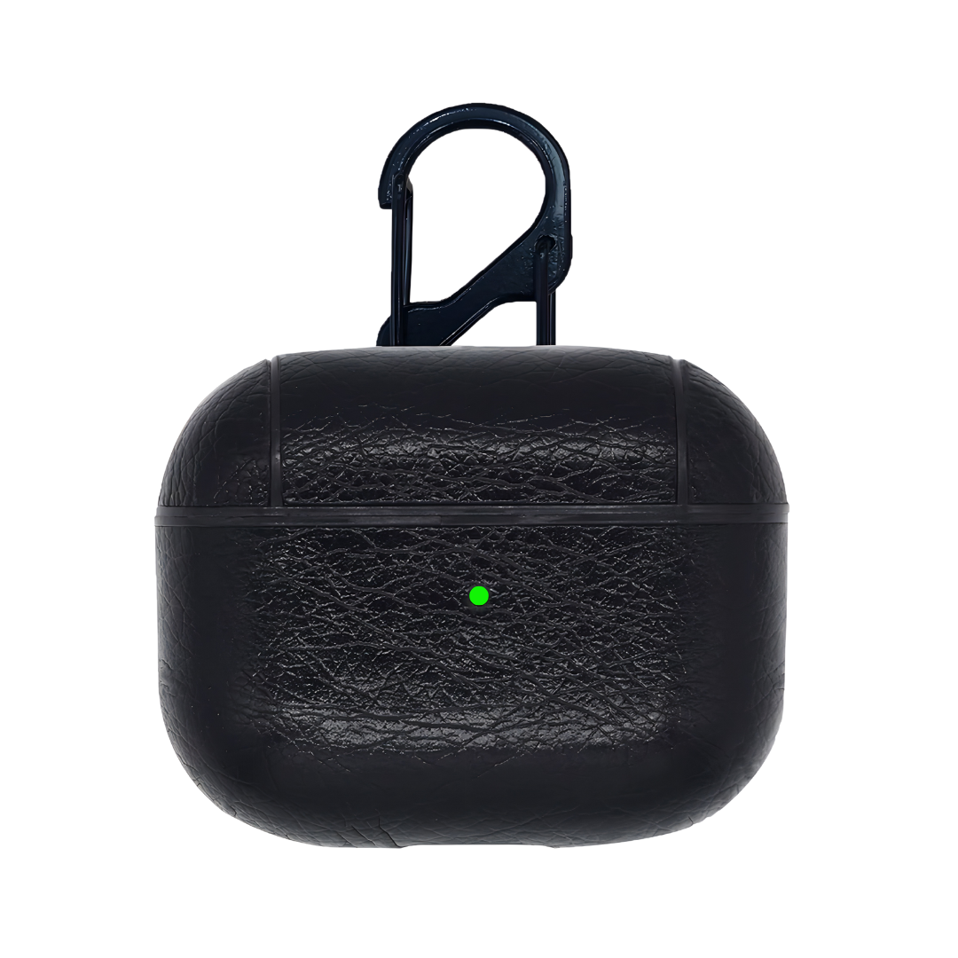 TechGuard Funda de Cuero para AirPods Shock-Absorbing - Black