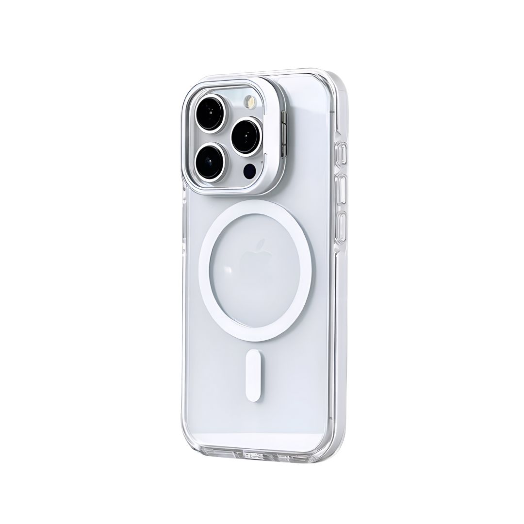 KBOD Clear Kickstand Case – White