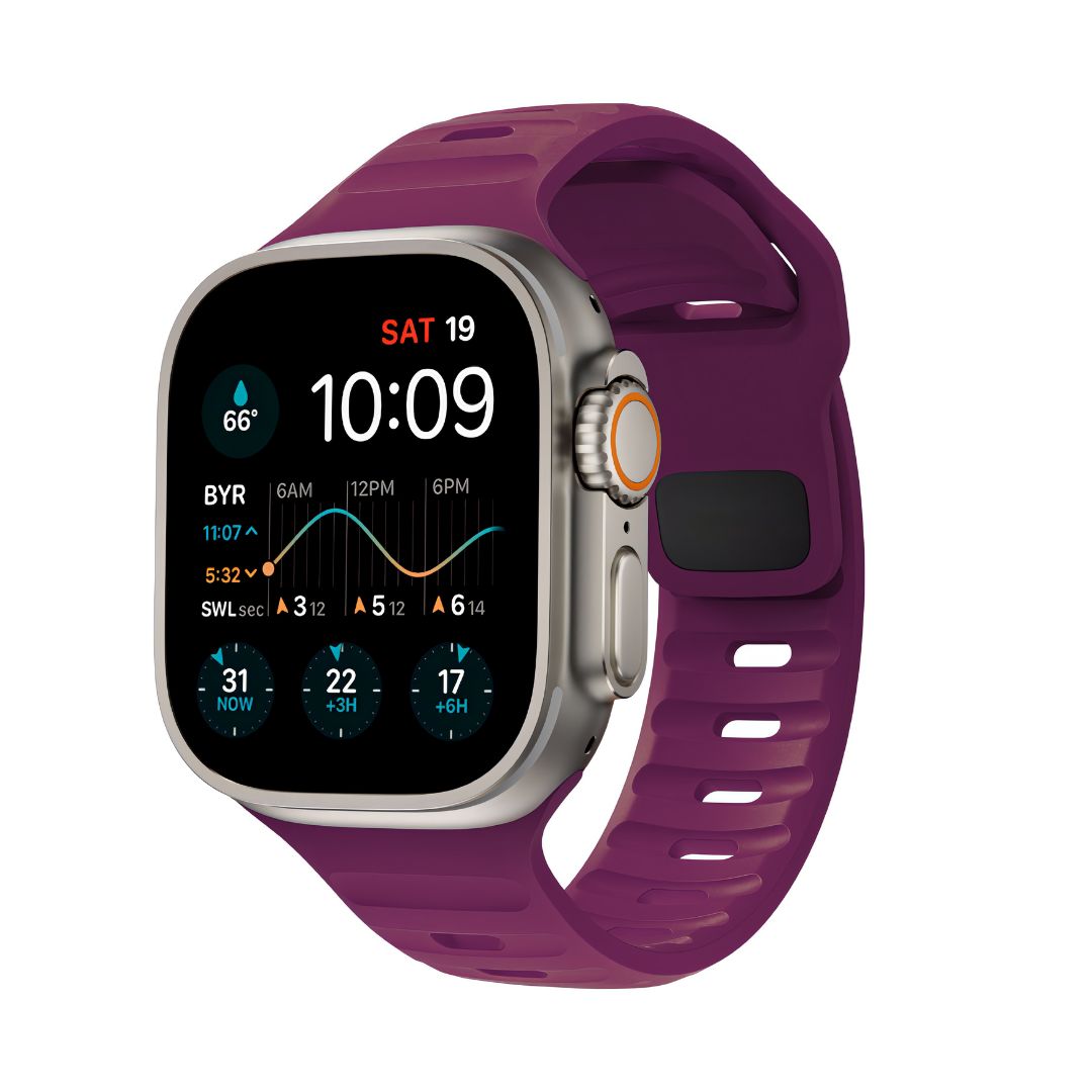 Correa Monark Sport Band Deep Plum para Apple Watch