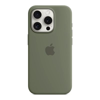 Funda de silicona con MagSafe - Olive