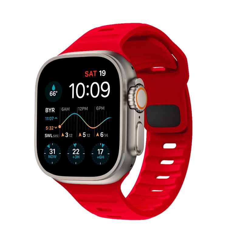 Correa Monark Sport – Crimson (Apple Watch)