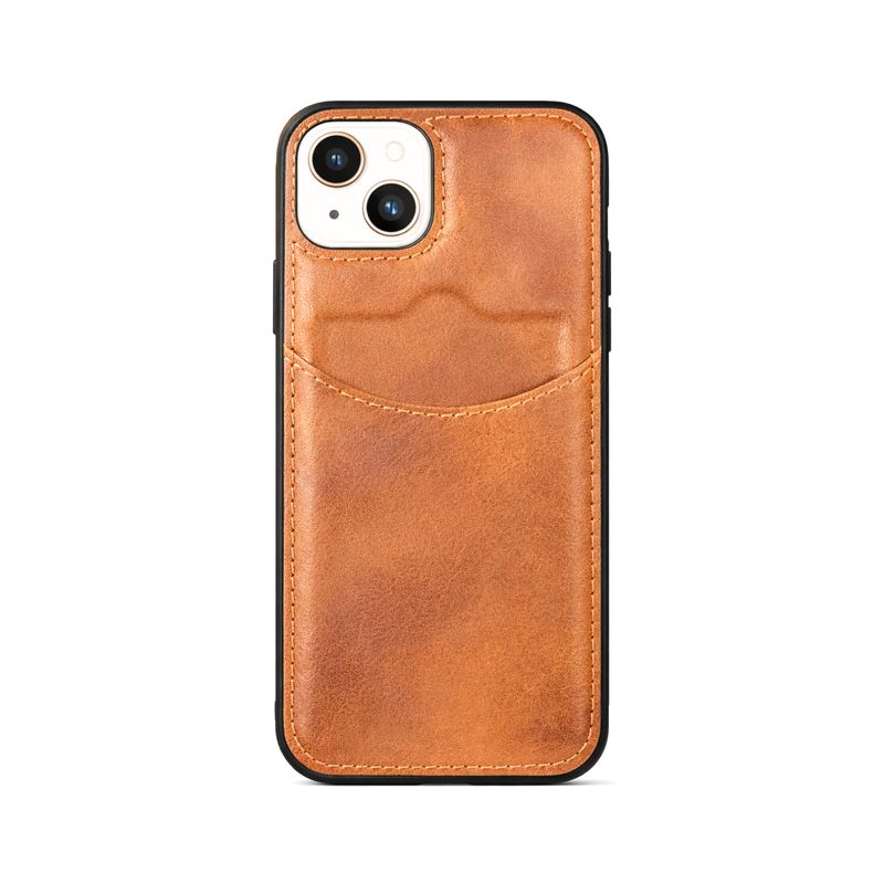 Case de Polipiel Cuero Card – Marrón Cognac