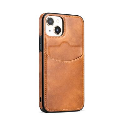 Case de Polipiel Cuero Card – Marrón Cognac