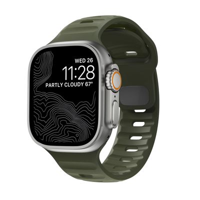 Correa Monark Sport – Verde Oliva para Apple Watch